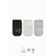 Bistyle Basic Kaymaz Penye Soket Çorap 3'Lü BS10106 Siyah Ekru Gri
