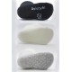 Bistyle Basic Kaymaz Penye Soket Çorap 3'Lü BS10106 Siyah Ekru Gri