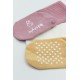 Bistyle Basic Kaymaz Penye Soket Çorap 3'Lü BS10107 Pudra Ekru Somon