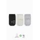 Bistyle Basic Kaymaz Penye Soket Çorap 3'Lü BS10107 Siyah Ekru Gri