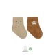 Bistyle Bear Penye Soket Çorap 2'Li BS10116 Bej