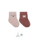 Bistyle Bear Penye Soket Çorap 2'Li BS10116 Pembe