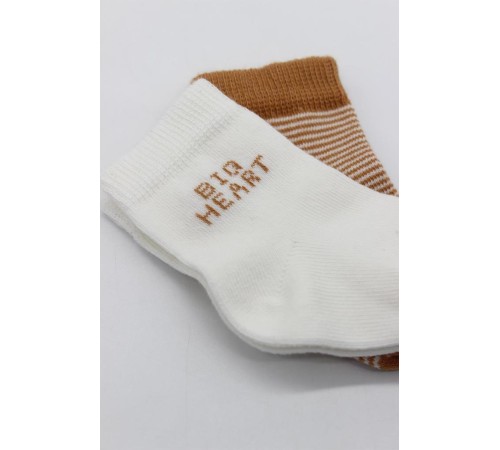 Bistyle Big Heart Penye Soket Çorap 2'Li BS10117 Hardal Bistyle Big Heart Penye Soket Çorap 2'Li BS10117 Hardal