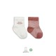 Bistyle Big Heart Penye Soket Çorap 2'Li BS10117 Pudra