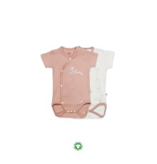 Bistyle Bloom Rose 2'li Yarım Kol Badi 17119 Ekru Gül Kurusu