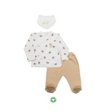 Bistyle I Am So Bear 3'lü Takım 13103 Bej-Ekru
