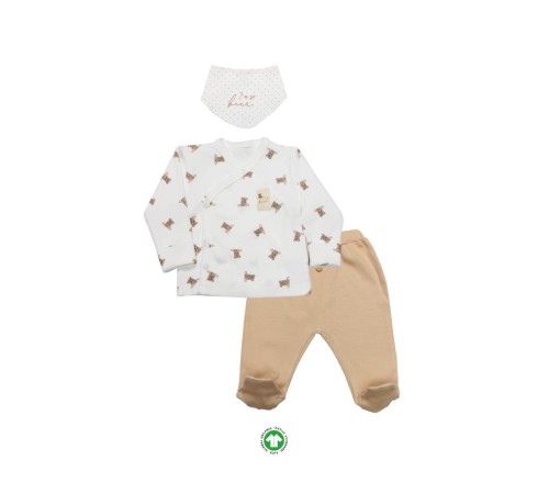 Bistyle I Am So Bear 3'lü Takım 13103 Bej-Ekru Bistyle I Am So Bear 3'lü Takım 13103 Bej-Ekru