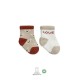 Bistyle Love Dog Penye Soket Çorap 2'Li BS10118 Bej