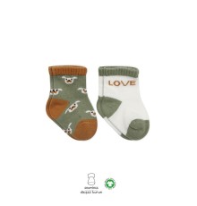 Bistyle Love Dog Penye Soket Çorap 2'Li BS10118 Nil
