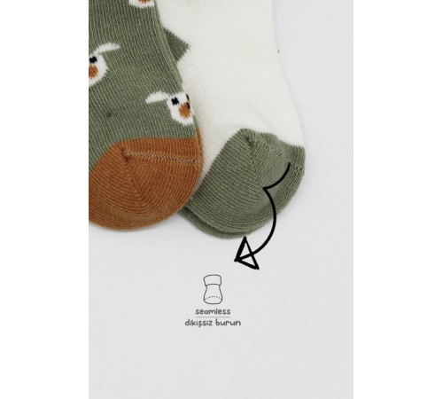 Bistyle Love Dog Penye Soket Çorap 2'Li BS10118 Nil Bistyle Love Dog Penye Soket Çorap 2'Li BS10118 Nil