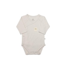 Bistyle Organic Modal Flying Balloons Kruvaze Uzun Kol Body BS17121 Bej