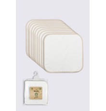 Bistyle Organik 28x28 10'Lu Penye Mendil 90101 Ekru
