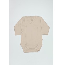 Bistyle Organik Natural Basic Style Kruvaze Uzun Kol Body BS17102 Bej