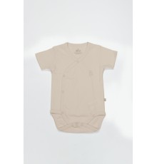 Bistyle Organik Natural Basic Style Kruvaze Yarım Kol Body BS17101 Bej