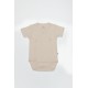 Bistyle Organik Natural Basic Style Kruvaze Yarım Kol Body BS17101 Bej