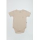 Bistyle Organik Natural Basic Style Yarım Kol Body BS17103 Bej
