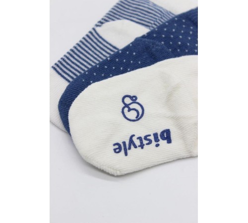 Bistyle Puanlı Kaymaz Penye Soket Çorap 3'Lü BS10108 İndigo Bistyle Puanlı Kaymaz Penye Soket Çorap 3'Lü BS10108 İndigo