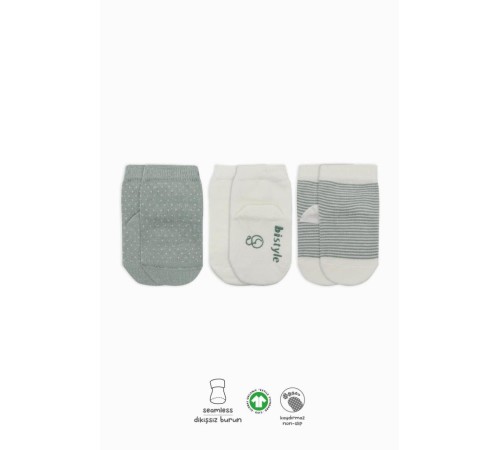 Bistyle Puanlı Kaymaz Penye Soket Çorap 3'Lü BS10108 Nil Bistyle Puanlı Kaymaz Penye Soket Çorap 3'Lü BS10108 Nil