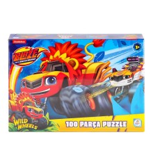 BL0048 Blaze Monster Machines 100 Parça Puzzle -Laçokids