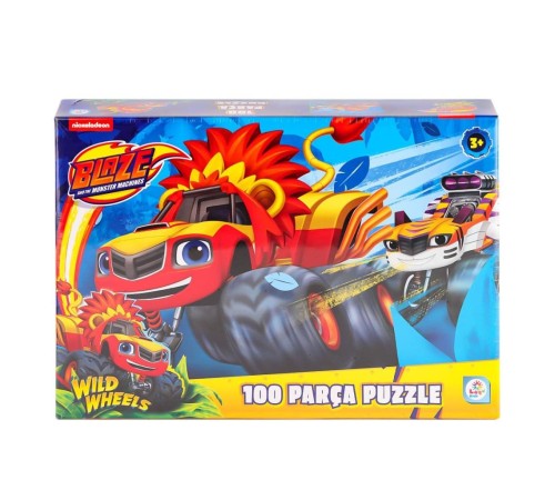 BL0048 Blaze Monster Machines 100 Parça Puzzle -Laçokids BL0048 Blaze Monster Machines 100 Parça Puzzle -Laçokids