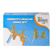 BLG-101 Ahşap Hareketli Ağaçlar Denge Seti