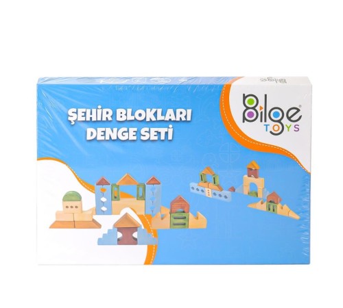 BLG-107A Ahşap Şehir Blok Seti BLG-107A Ahşap Şehir Blok Seti
