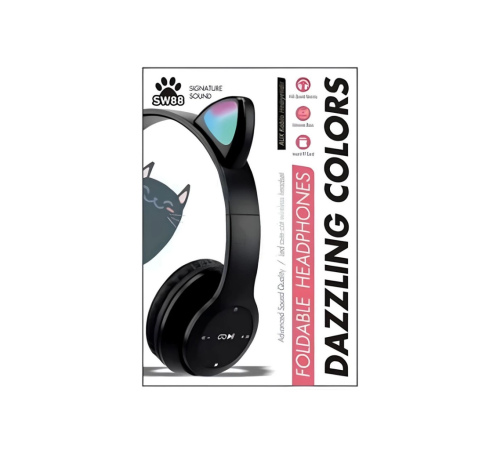Bluetooth Kedili Kulaklık Bluetooth Kedili Kulaklık