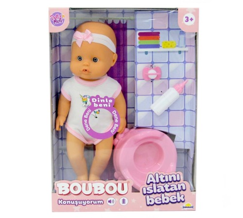 Boubou Altını Islatan Sesli Bebek Seti 30 cm.