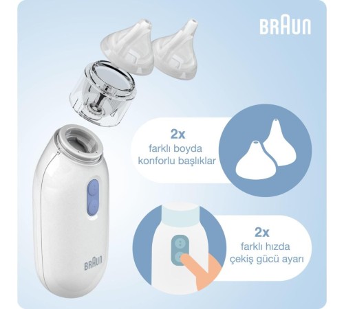 Braun BNA100 Burun Aspiratörü Temizleyici Braun BNA100 Burun Aspiratörü Temizleyici