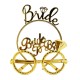BrideYazılıTaçveBrideToBeYazılıGözlükSetiAltınRenk