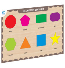 CAAHS-3204 CA GAMES AHŞAP GEOMETRİK ŞEKİLLER BUL-TAK