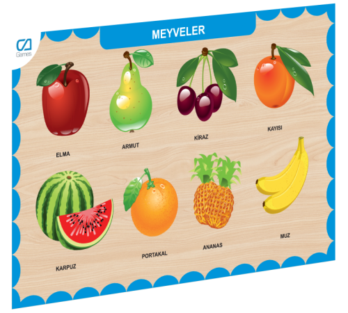 CAAHS-3206 CA GAMES AHŞAP MEYVELER BUL-TAK