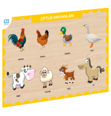 CAAHS-3211 CA GAMES AHŞAP ÇİFTLİK HAYVANLARI BUL-TAK