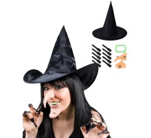 Cadı Şapkası Cadı Tırnakları Cadı Burnu Cadı Çenesi Cadı Diş Seti