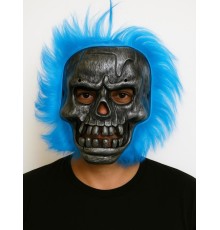 Cadılar Bayramı Lacivert Saçlı Maske
