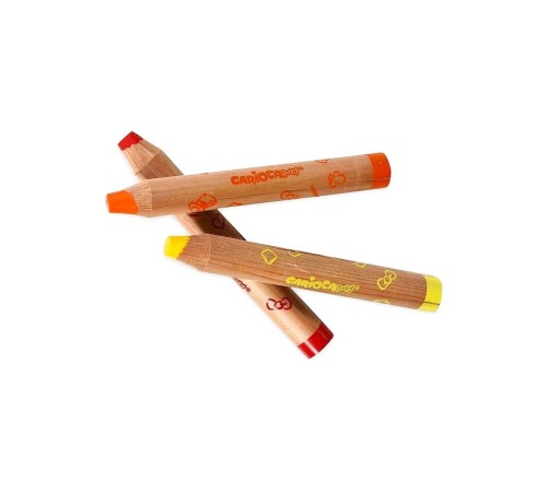 Carioca Baby "3 in 1" Jumbo Ahşap Gövdeli Boya Kalemi 10'lu Carioca Baby "3 in 1" Jumbo Ahşap Gövdeli Boya Kalemi 10'lu