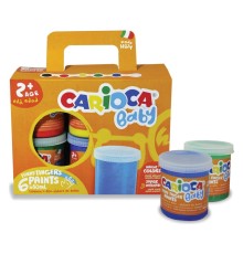 Carioca Bebek Parmak Boyası 6'Lı 6x80 ml Süper Yıkanabilir +2 Yaş