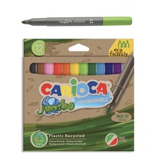 Carioca Eco Family Jumbo Süper Yıkanabilir Keçeli Boya Kalemi 12'Li