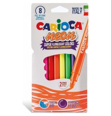 Carioca Fosforlu Yıkanabilir Keçeli Boya Kalemi 8'Li