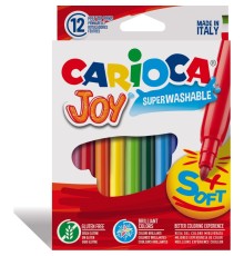 Carioca Joy Süper Yıkanabilir Keçeli Boya Kalemi 12'Li