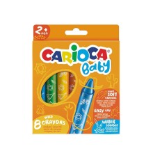 Carioca Jumbo Bebek Elleri Kirletmeyen Pastel Boya Kalemi 8'Li