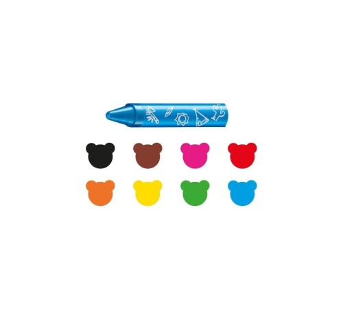 Carioca Jumbo Bebek Elleri Kirletmeyen Pastel Boya Kalemi 8'Li Carioca Jumbo Bebek Elleri Kirletmeyen Pastel Boya Kalemi 8'Li