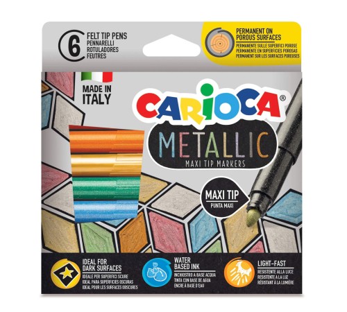 Carioca Metalik Jumbo Keçeli Kalem 6'Lı Carioca Metalik Jumbo Keçeli Kalem 6'Lı