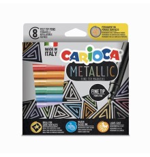 Carioca Metalik Keçeli Kalem 8'Li