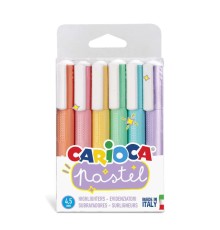 Carioca Pastel Renkler İşaretleme Kalemi 6'Lı