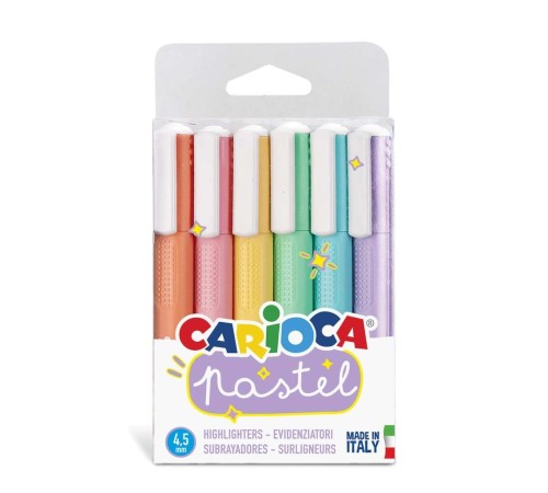 Carioca Pastel Renkler İşaretleme Kalemi 6'Lı Carioca Pastel Renkler İşaretleme Kalemi 6'Lı