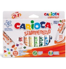 Carioca Stamperello Yıkanabilir Keçeli Boya Kalemi 12'Li