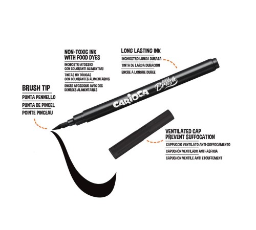 Carioca Süper Brush Keçeli Boya Kalemi 10lu Carioca Süper Brush Keçeli Boya Kalemi 10lu