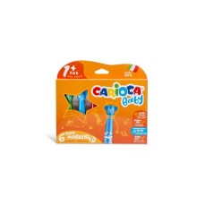 Carioca Teddy Jumbo Bebek Süper Yıkanabilir Keçeli Boya Kalemi 6'Lı