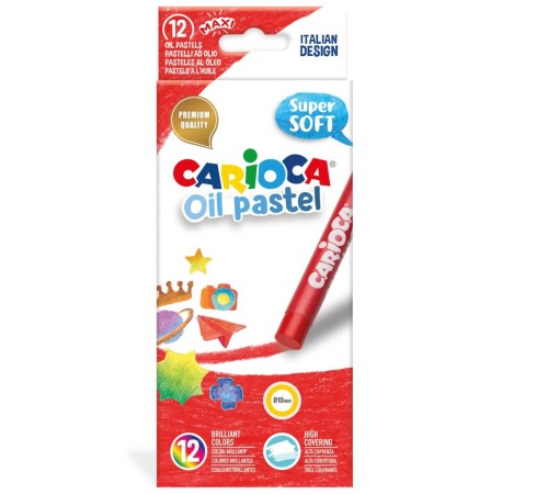 Carioca Yağlı Pastel Boya Kalemi 12'Li Carioca Yağlı Pastel Boya Kalemi 12'Li